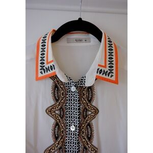 Etro Silk Collared Button Down Blouse